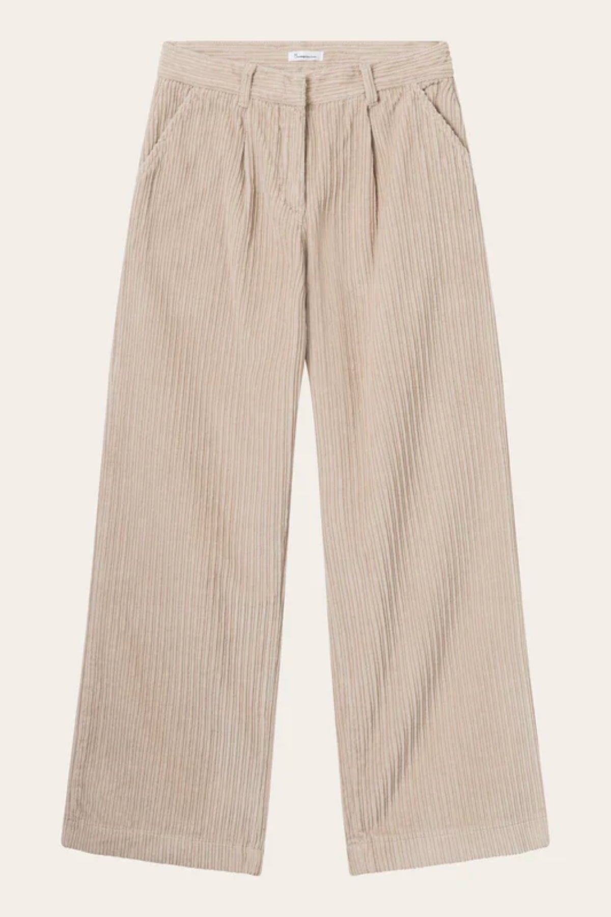 Pantalon posey wide high-rise irregular corduroy - Knowledge Cotton Apparel