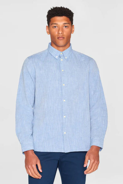 Chemise Regular linen shirt - Knowledge cotton apparel