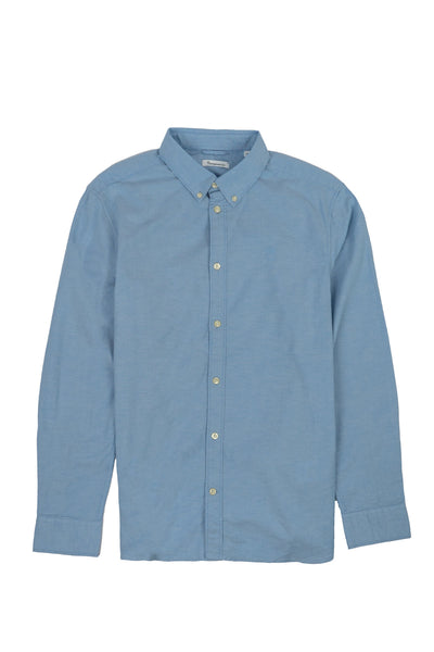 Chemise Costom Tailored Fit Small Owl Oxford - Knowledge Cotton Apparel