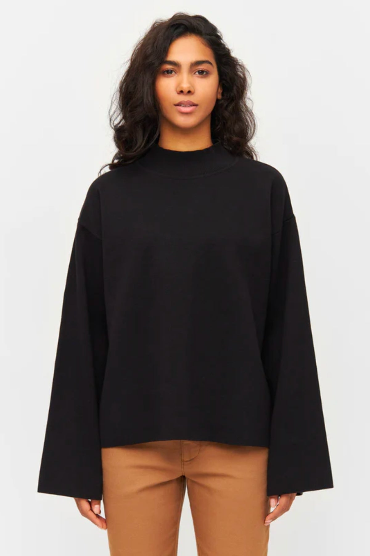Top Cotton high neck knit - Knowledge cotton apparel