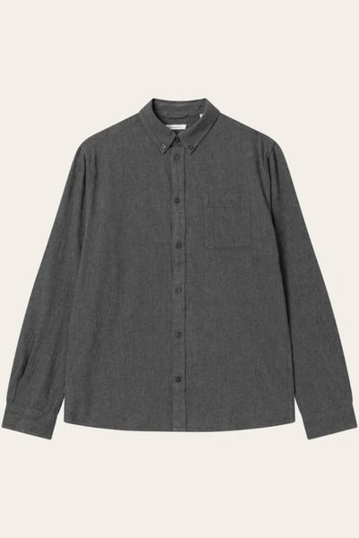 Chemise regular fit melangé flannel - Knowledge cotton apparel