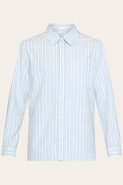 Chemise Loose striped slub canvas - Knowledge cotton apparel