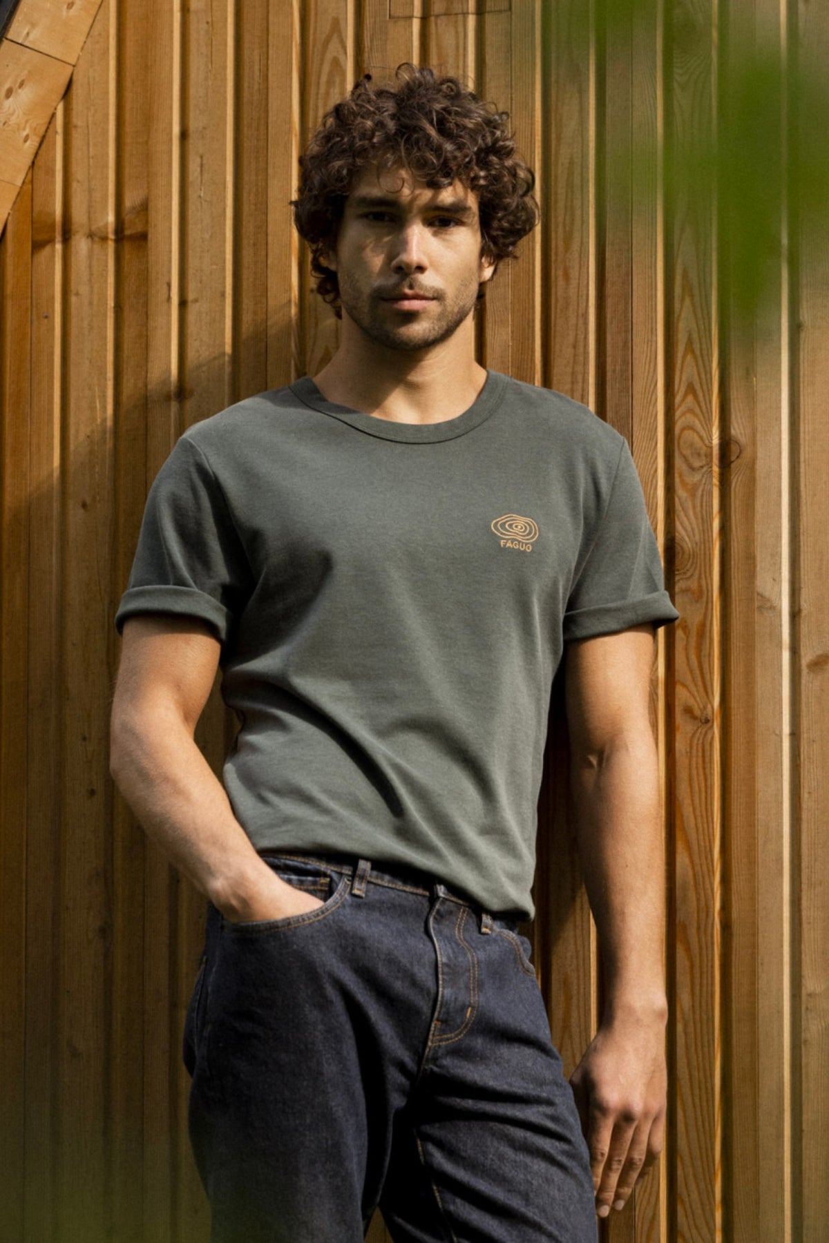 T-shirt Lugny Col Rond Chiné - Faguo