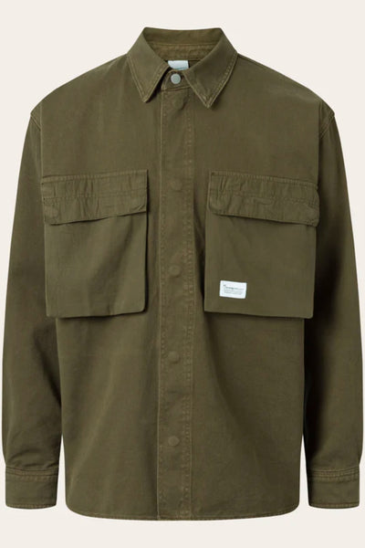 Sur chemise Twill loose fit - Knowledge cotton apparel