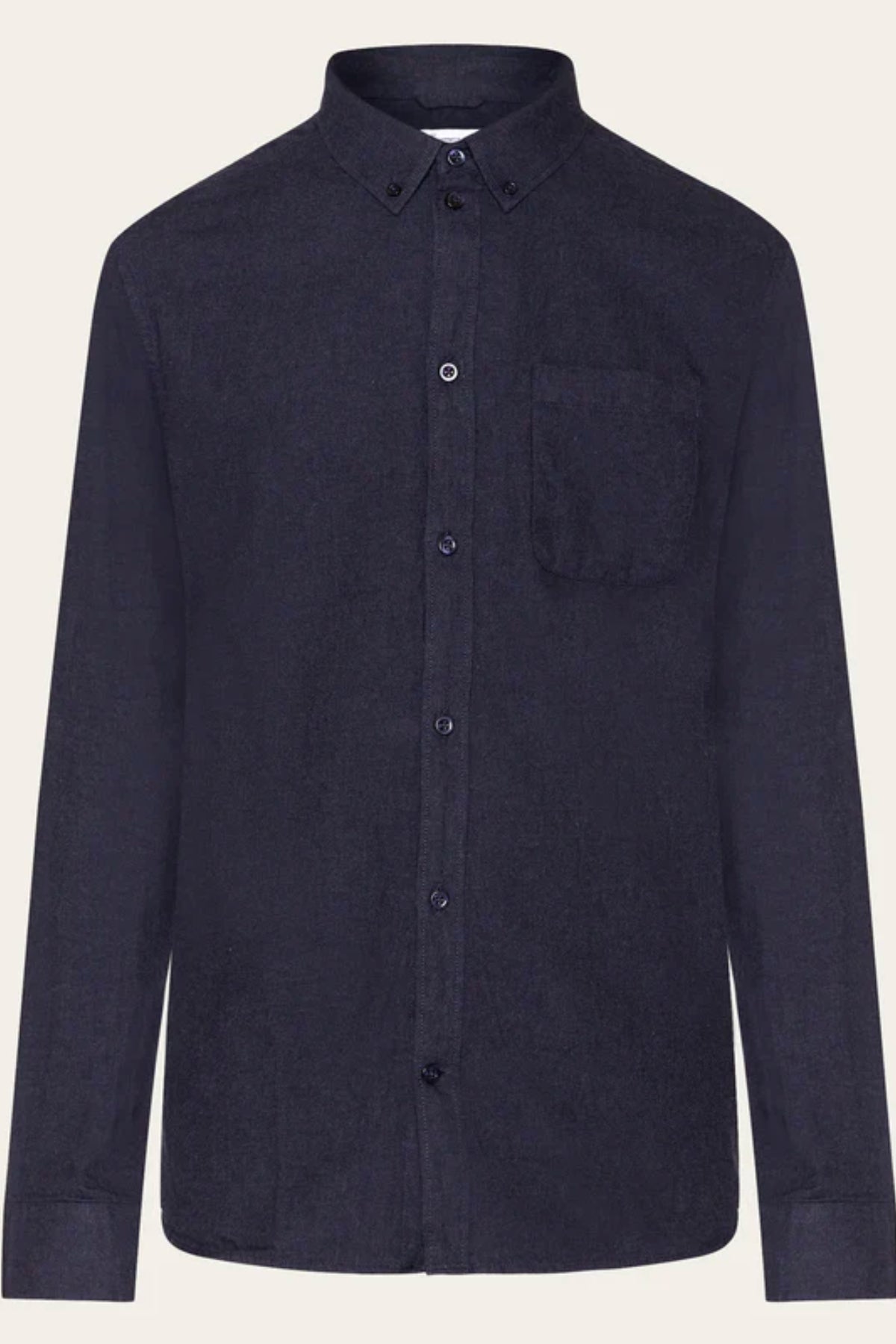 Chemise regular fit melangé flannel - Knowledge cotton apparel