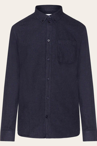 Chemise regular fit melangé flannel - Knowledge cotton apparel