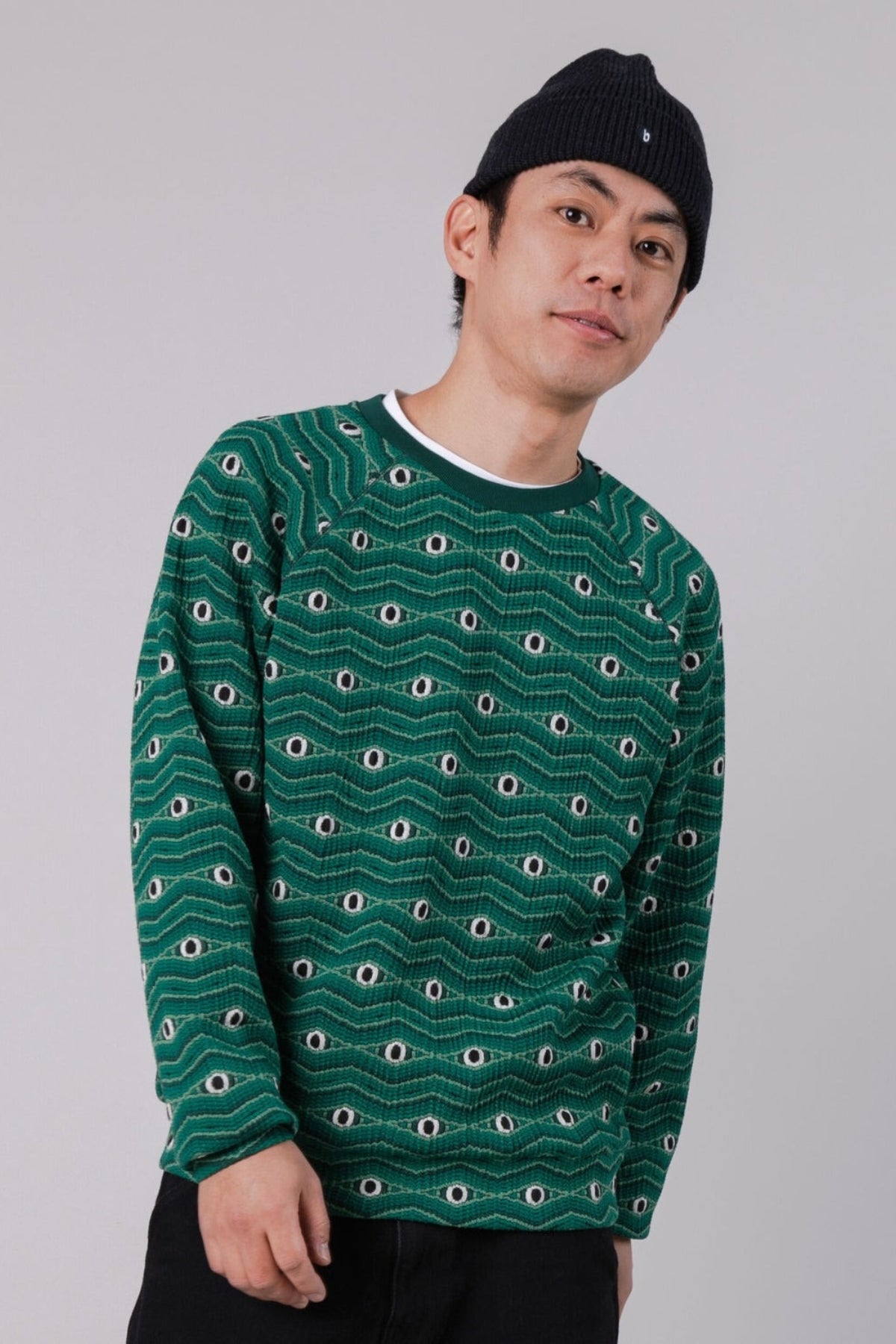 Eyes Jacquard Sweatshirt - Brava fabrics