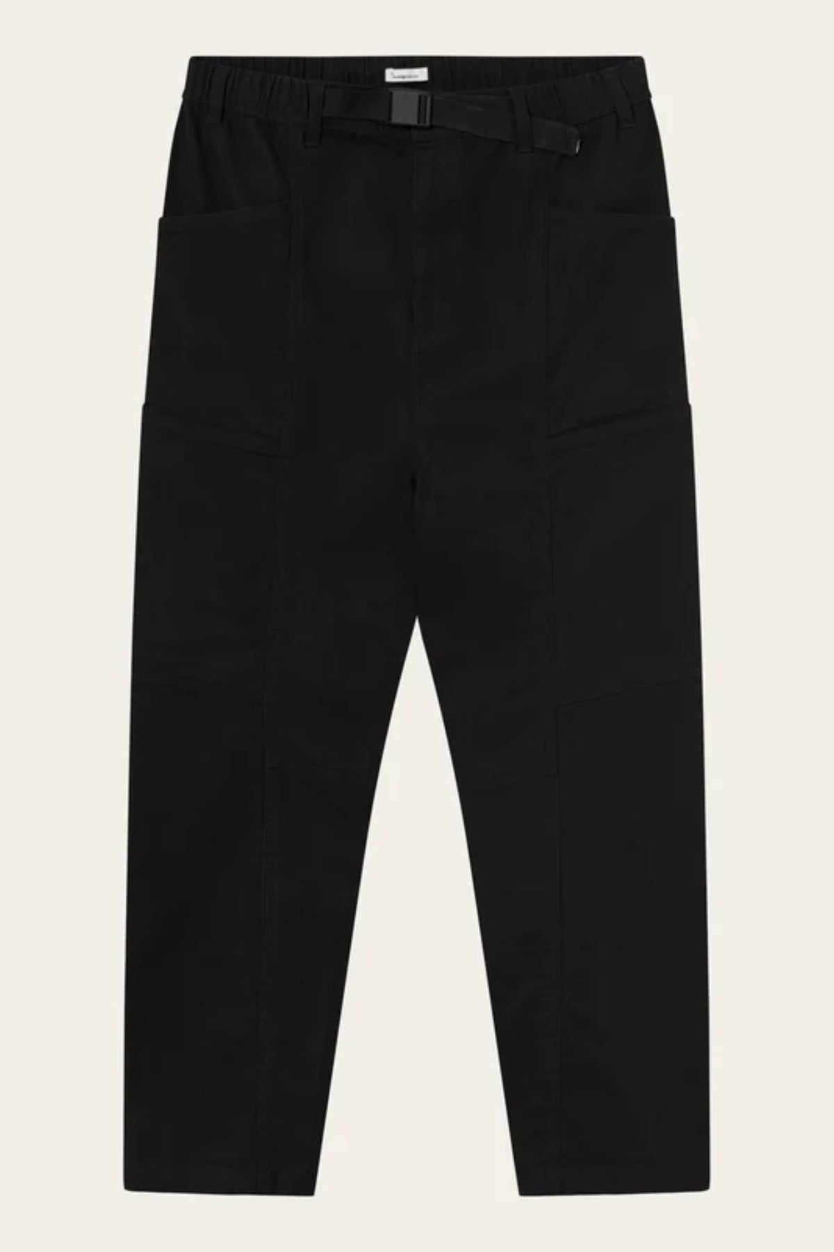 Pantalon ELM carrot canvas belt - Knowledge cotton apparel