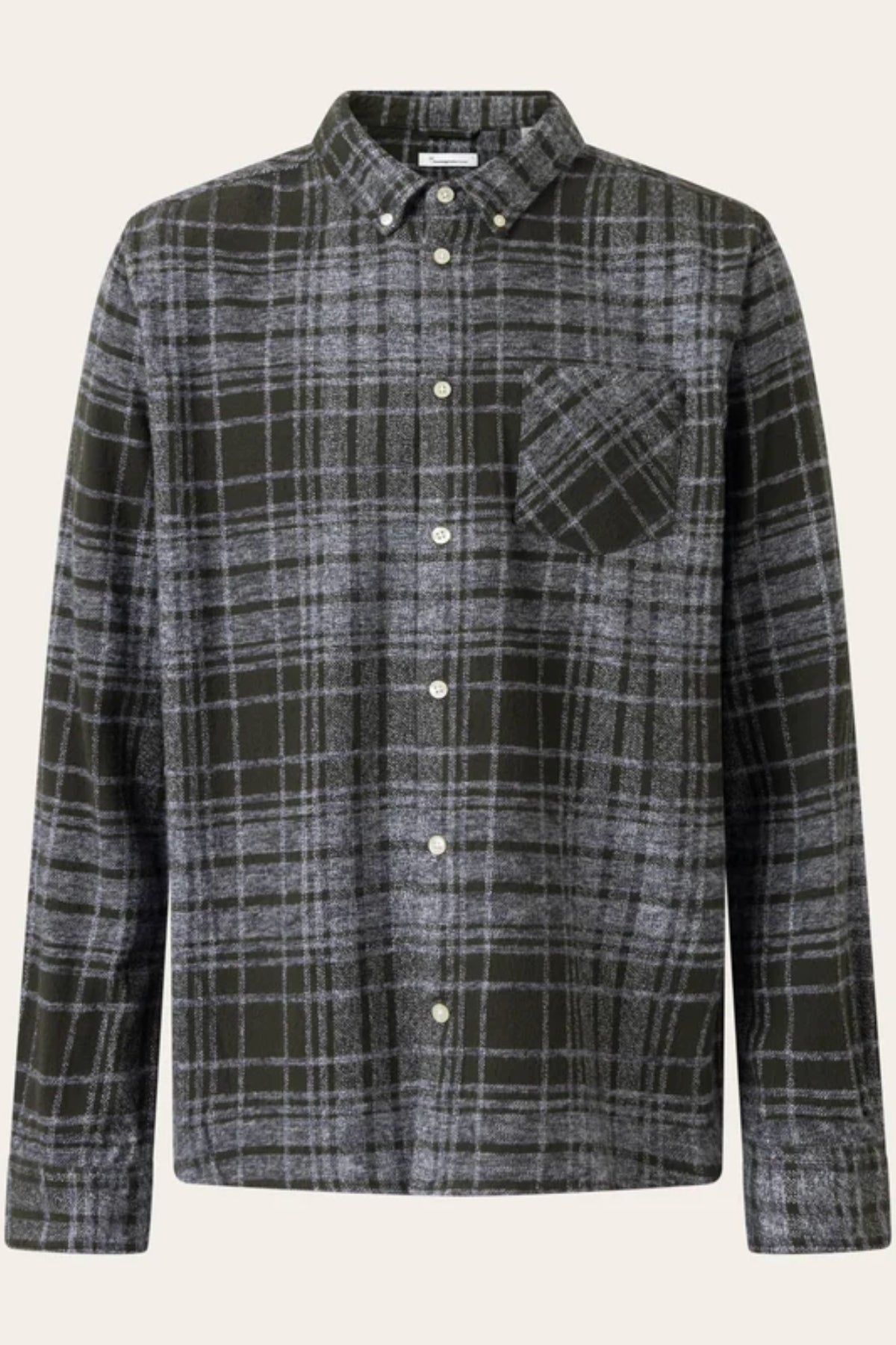 Chemise Regular fit heavy flannel checkered - Knowledge cotton apparel
