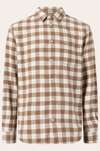 Chemise Loose fit checkered shirt - Knowledge cotton apparel