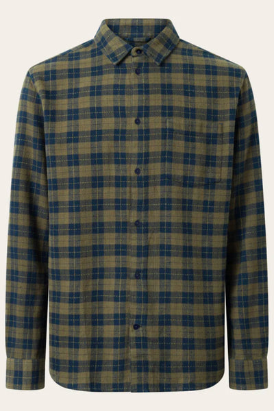 Chemise Loose fit checkered shirt - Knowledge cotton apparel