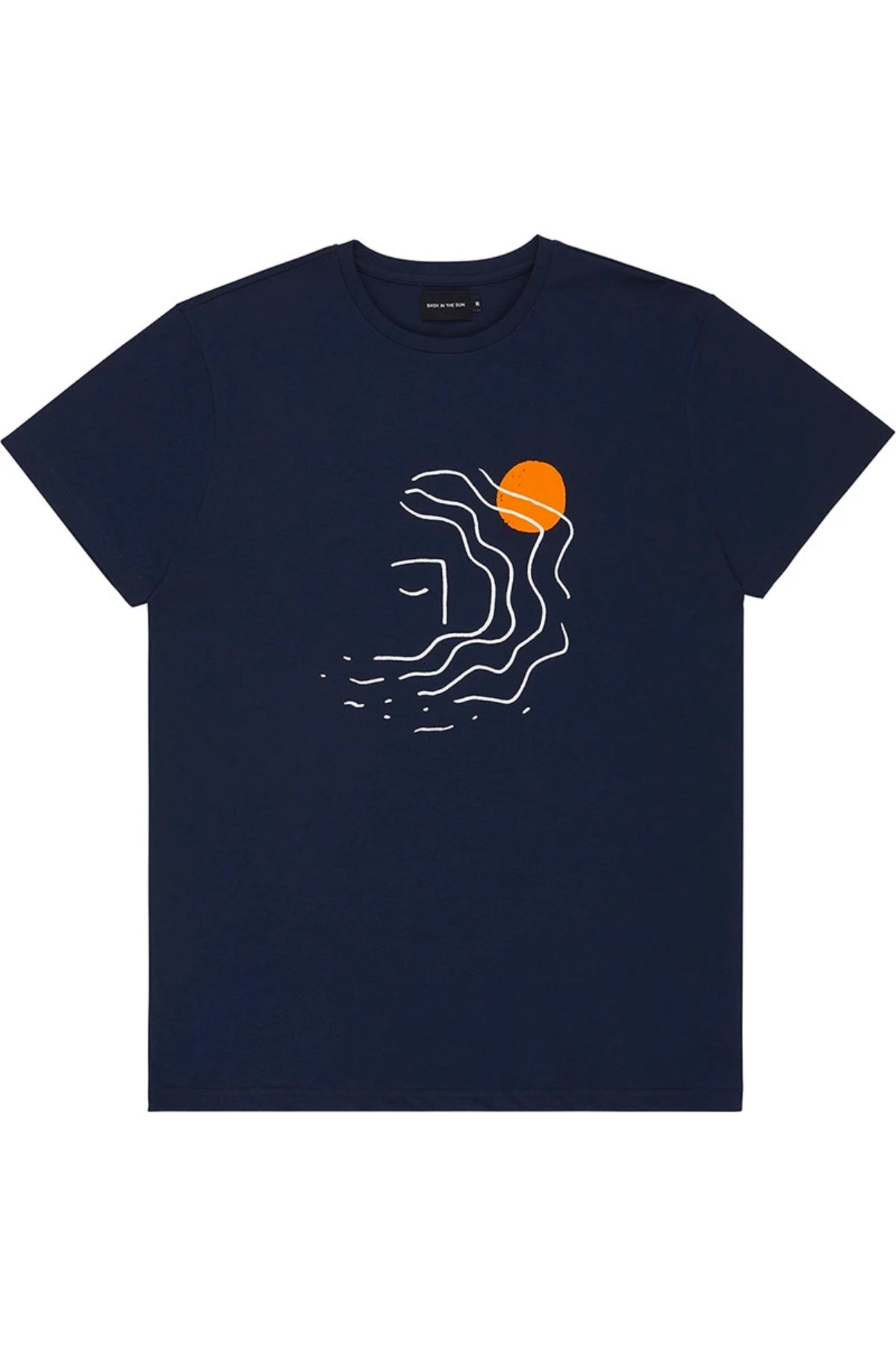 T-shirt Wavy face - Bask in the sun