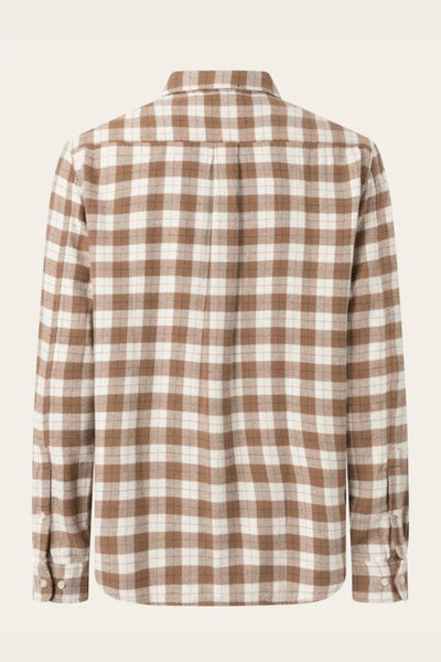 Chemise Loose fit checkered shirt - Knowledge cotton apparel