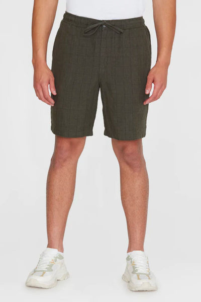 Short Fig loose Linen shorts - Knowledge cotton apparel