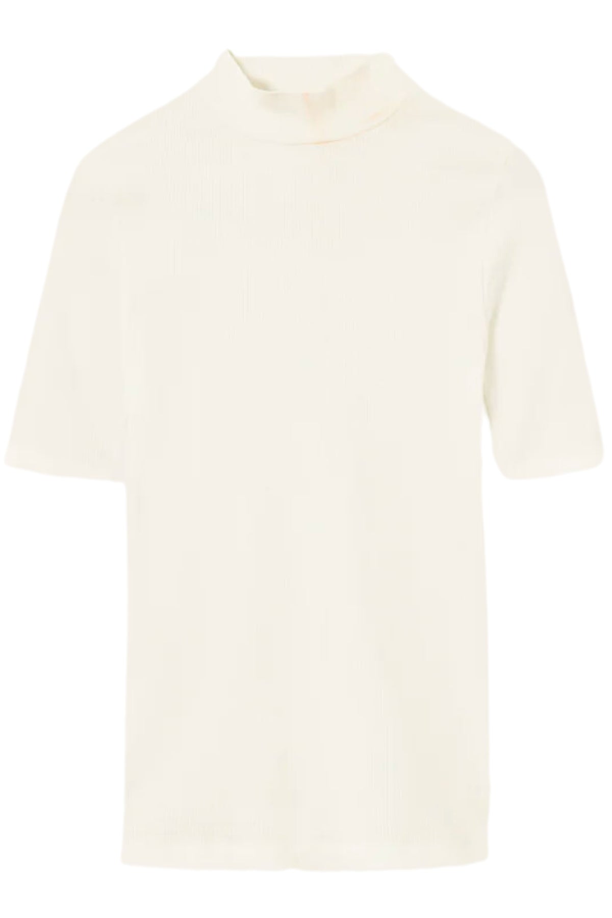 Top Rib high neck short sleeved - Knowledge cotton apparel