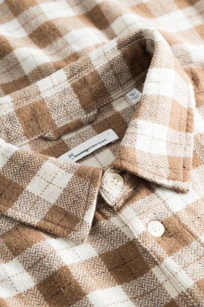 Chemise Loose fit checkered shirt - Knowledge cotton apparel