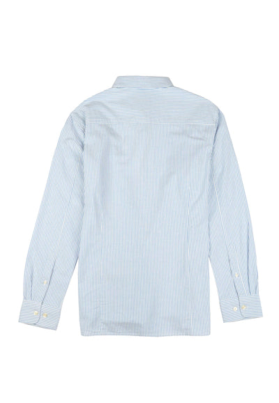Custom tailored fit striped oxford shirt - Knowledge Cotton Apparel