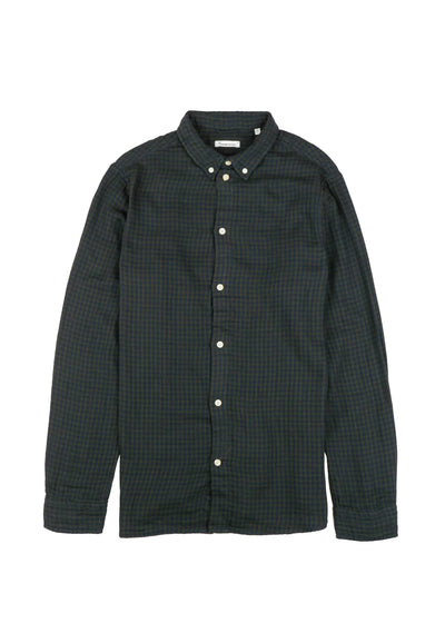 Chemise Regular fit double layer checkered shirt - Knowledge Cotton Apparel