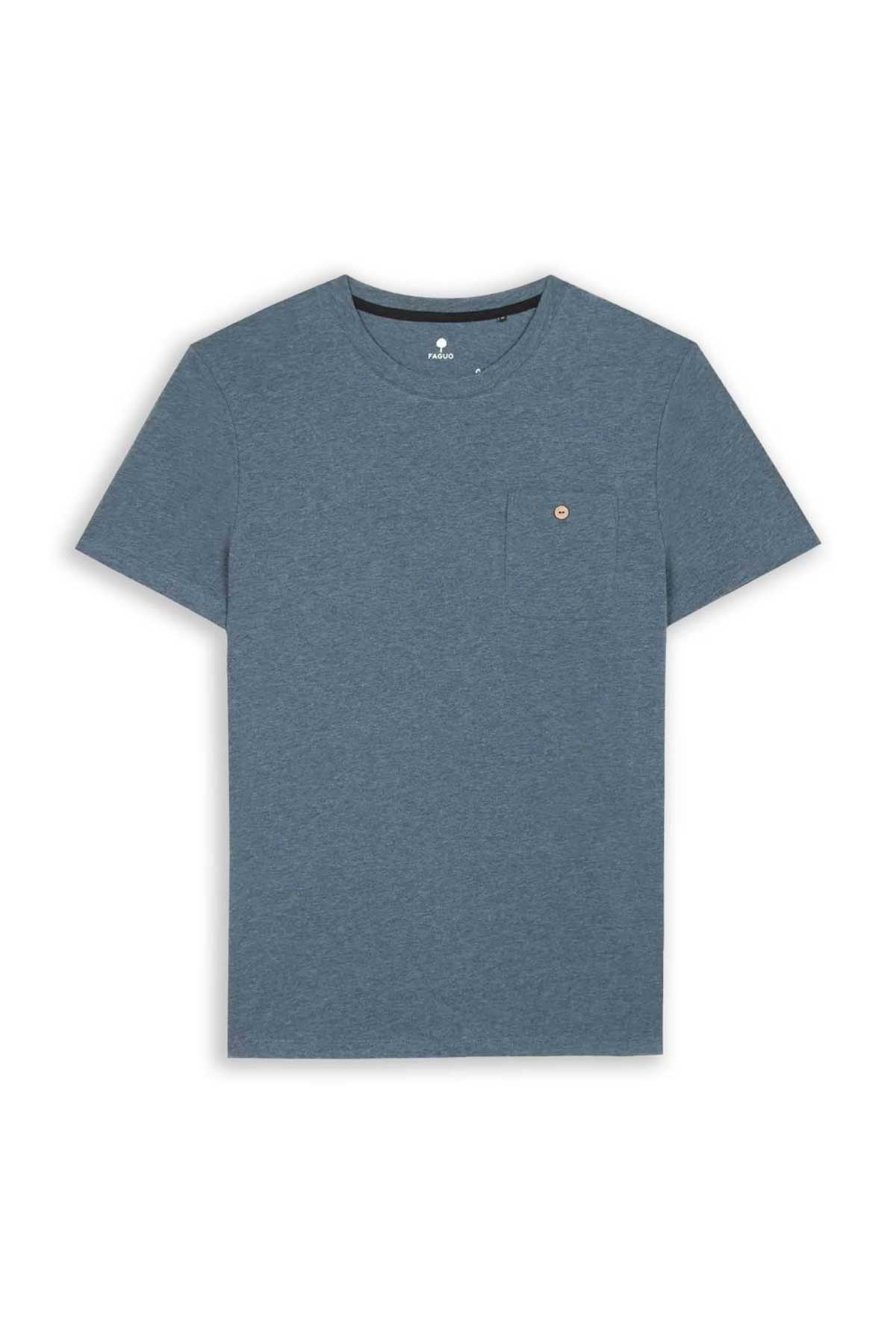 T-shirt Olonne Cotton - Bleu - Faguo