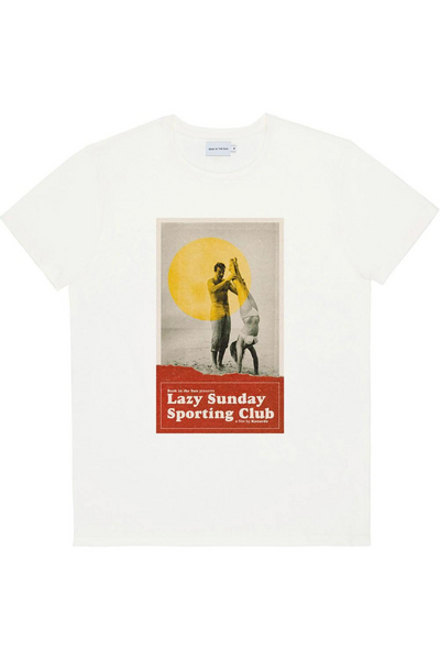 T-shirt Lazy Sunday - Natural - Bask in the sun