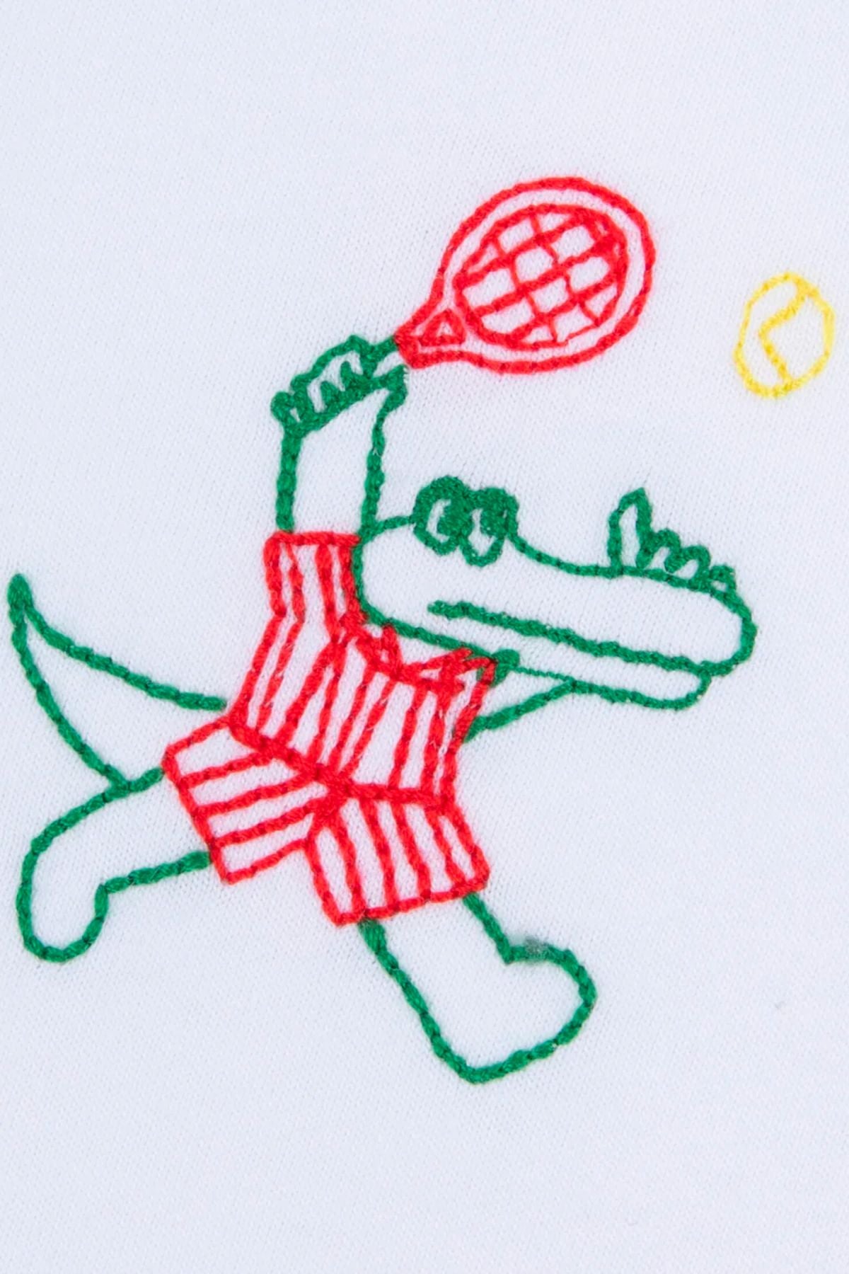 T-shirt Popin crocodile tennis - Maison Labiche