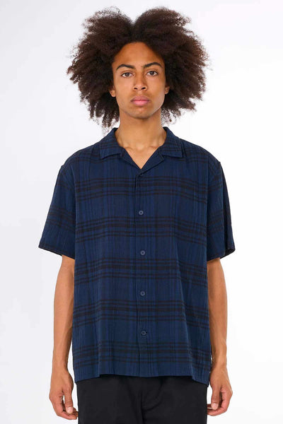Chemise Boxed fit short sleeved checkered - Knowledge Cotton Apparel