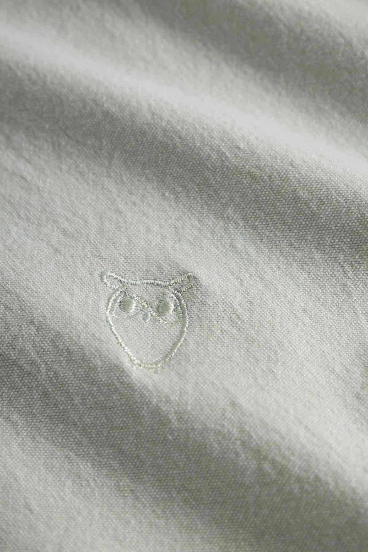 Chemise Costom Tailored Fit Small Owl Oxford - Knowledge Cotton Apparel