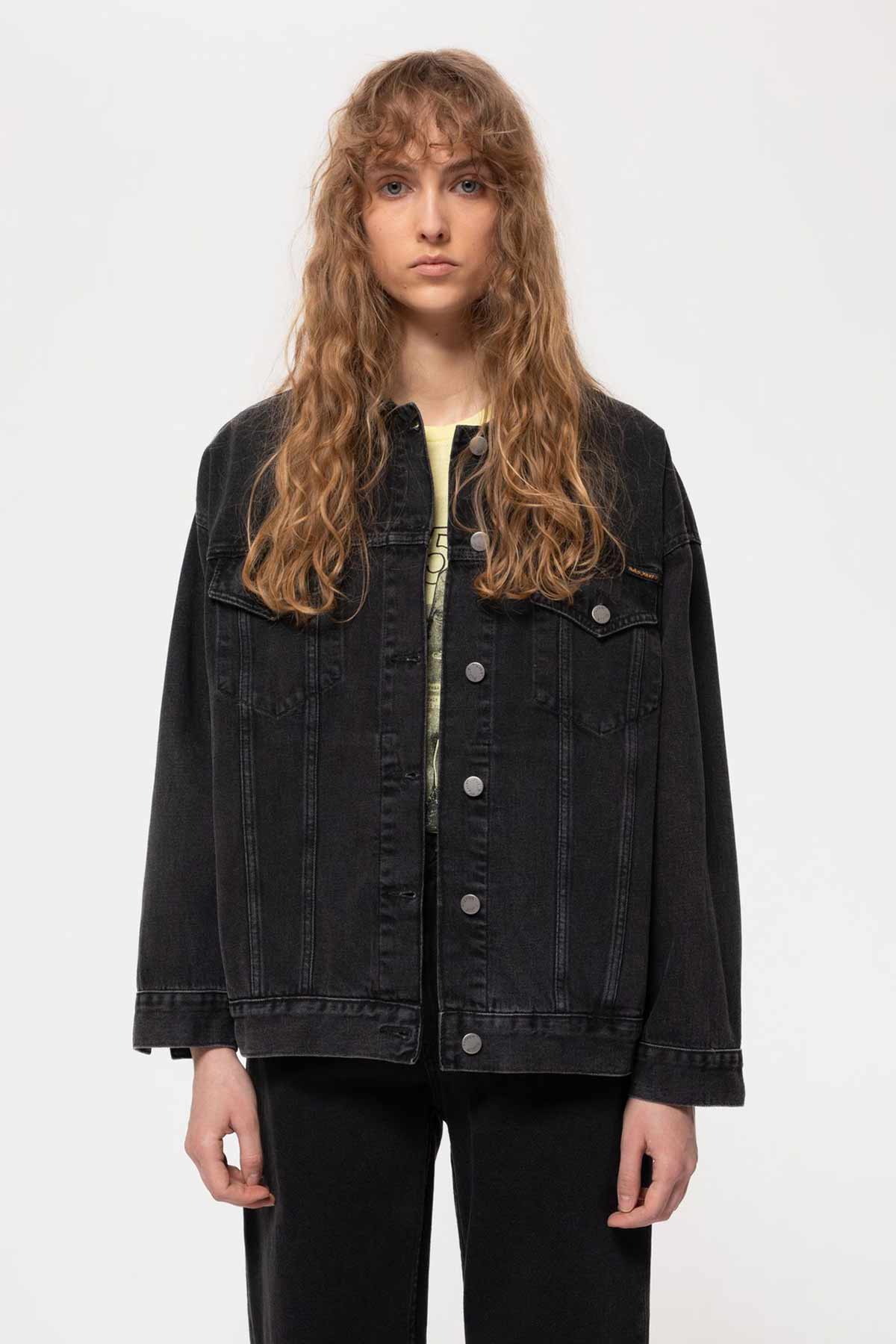 Veste Elin Black Trace- Nudie Jeans
