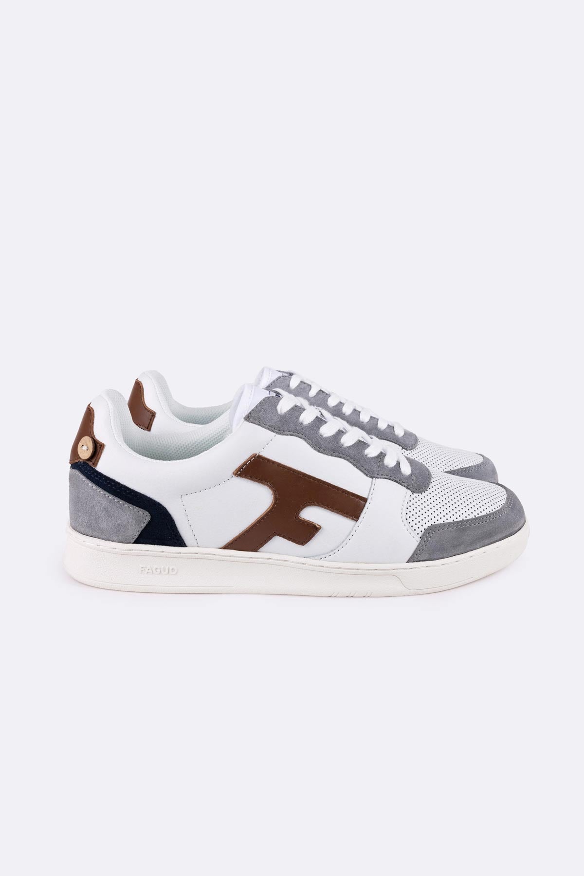Basket Hazel Leather Suède Cuir - Faguo