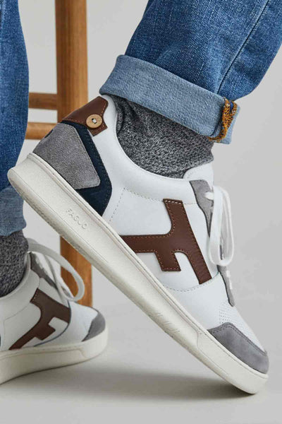 Basket Hazel Leather Suède Cuir - Faguo