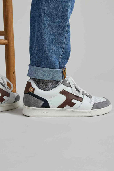 Basket Hazel Leather Suède Cuir - Faguo
