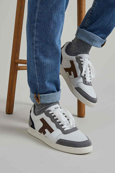 Basket Hazel Leather Suède Cuir - Faguo