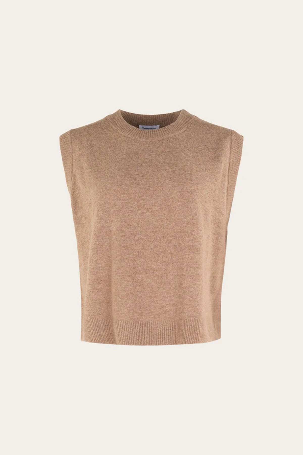 Pull sans manches Lambswool - Thinking Mu