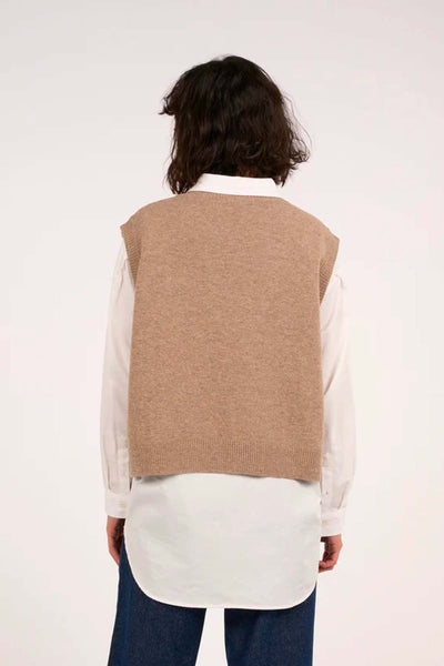 Pull sans manches Lambswool - Thinking Mu