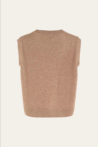 Pull sans manches Lambswool - Thinking Mu