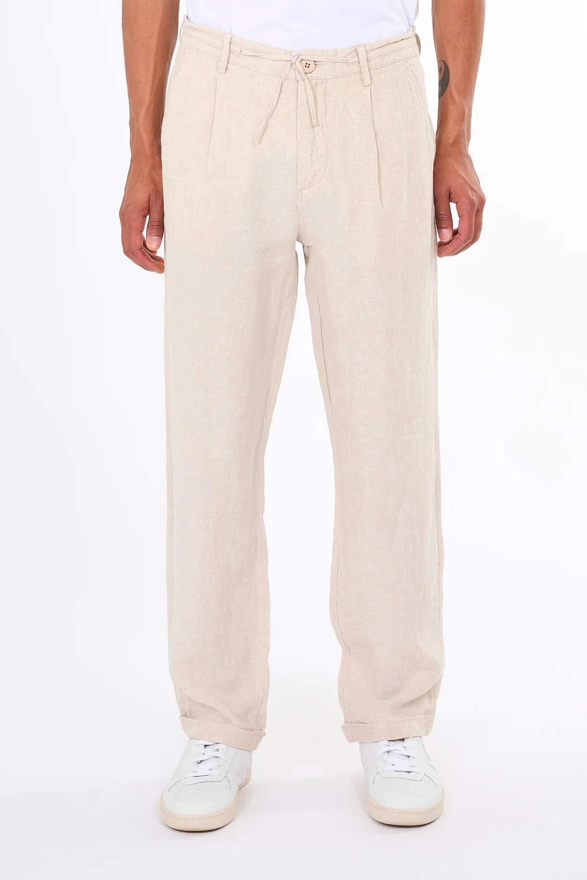 Pantalon Loose Linen - Knowledge Cotton Apparel