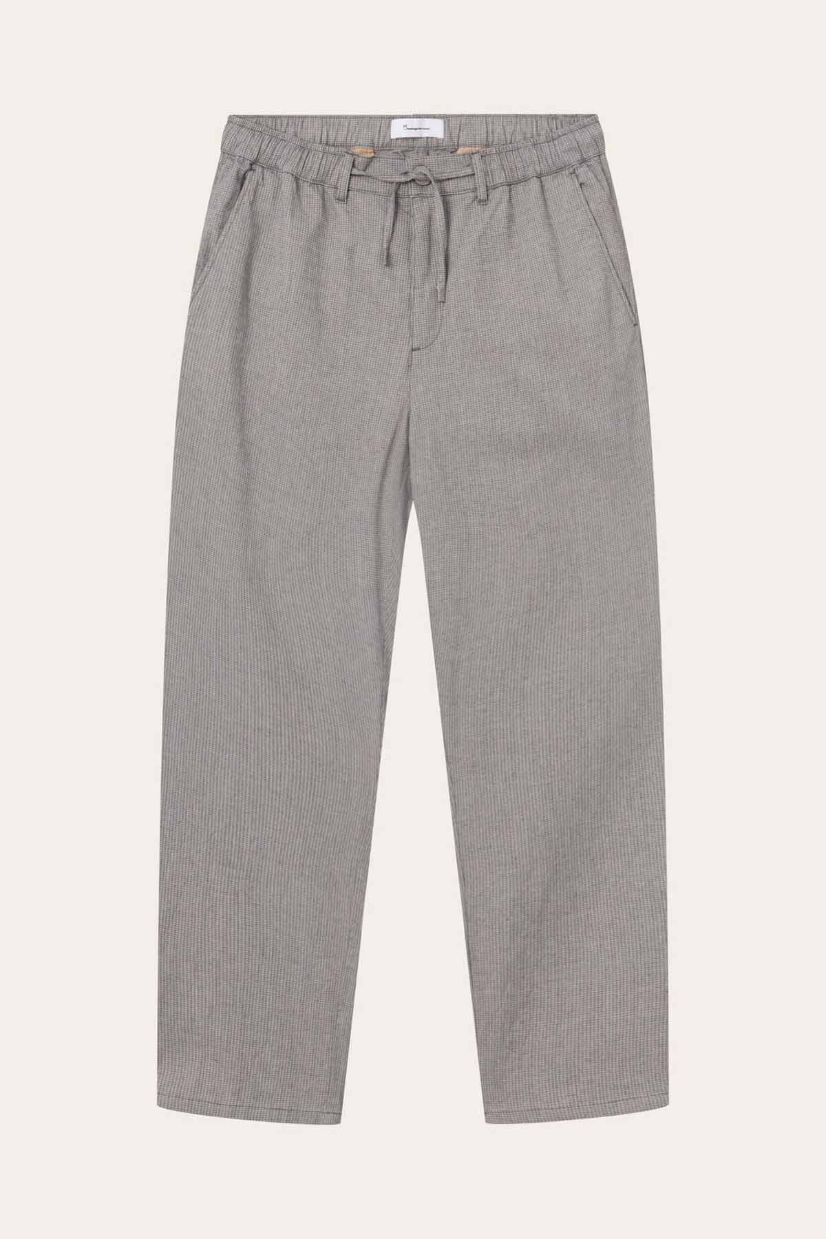 Pantalon Loose Fit Pepita Checked - Knowledge Cotton Apparel