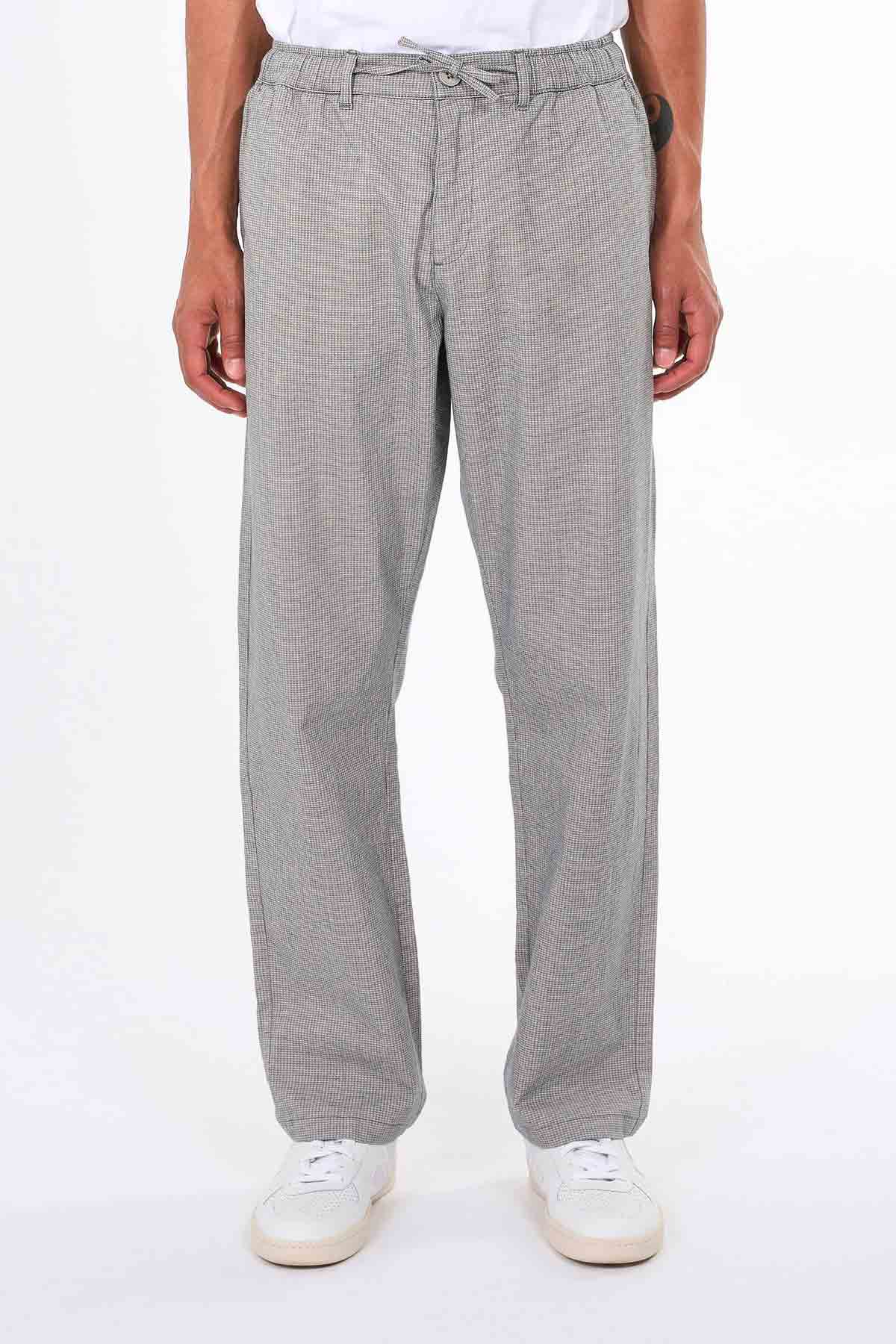 Pantalon Loose Fit Pepita Checked - Knowledge Cotton Apparel