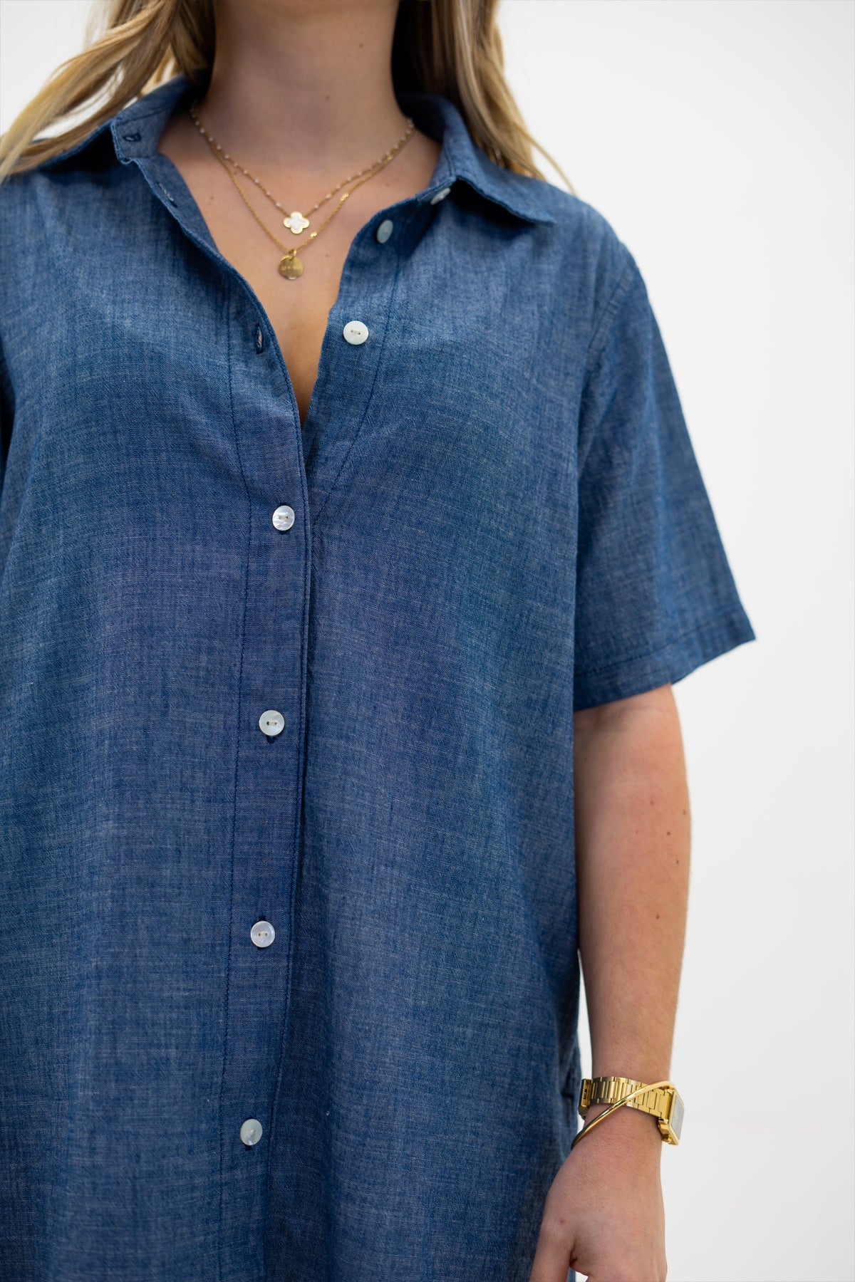 Tuva Tunic chambray denim - Nudie Jeans