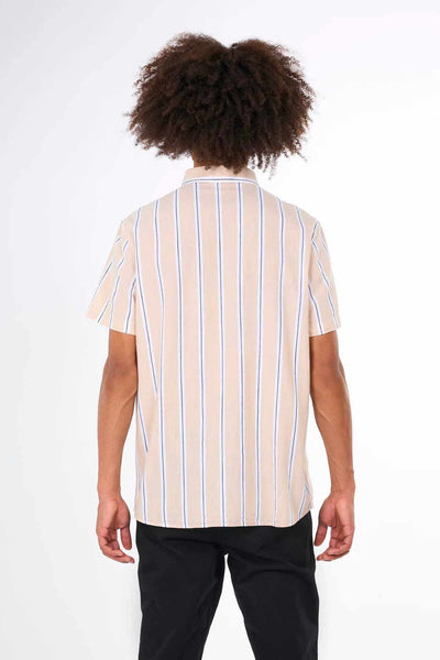 Chemise Relaxed fit striped - Knowledge Cotton Apparel