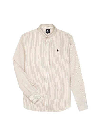Chemise Ivoy Rayée Lin - Faguo