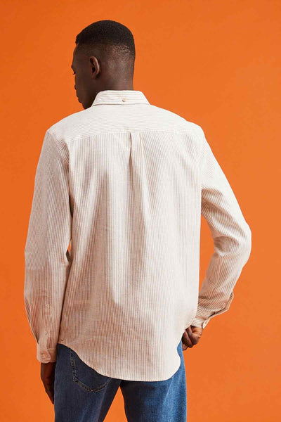 Chemise Ivoy Rayée Lin - Faguo