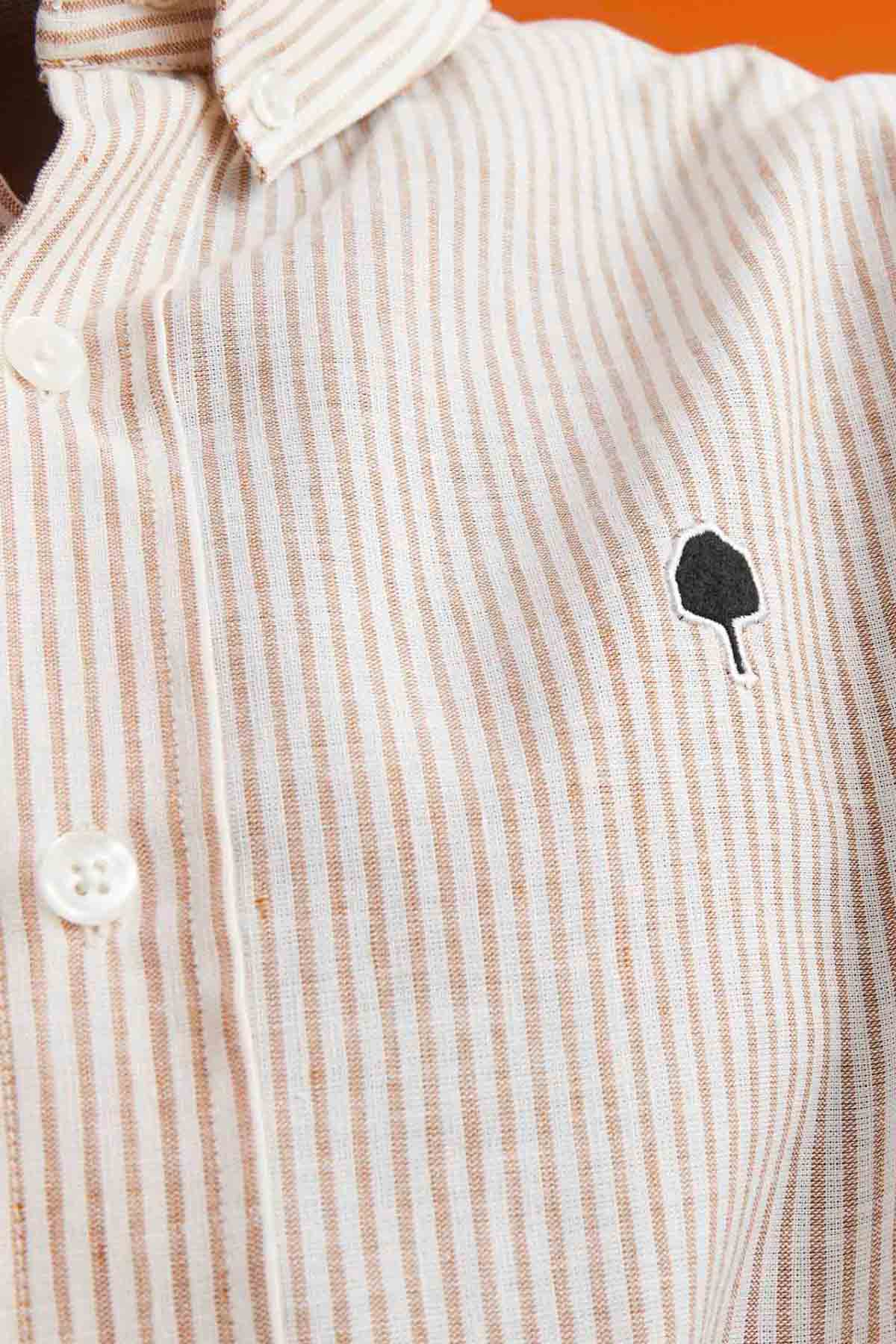 Chemise Ivoy Rayée Lin - Faguo