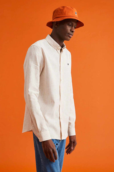 Chemise Ivoy Rayée Lin - Faguo