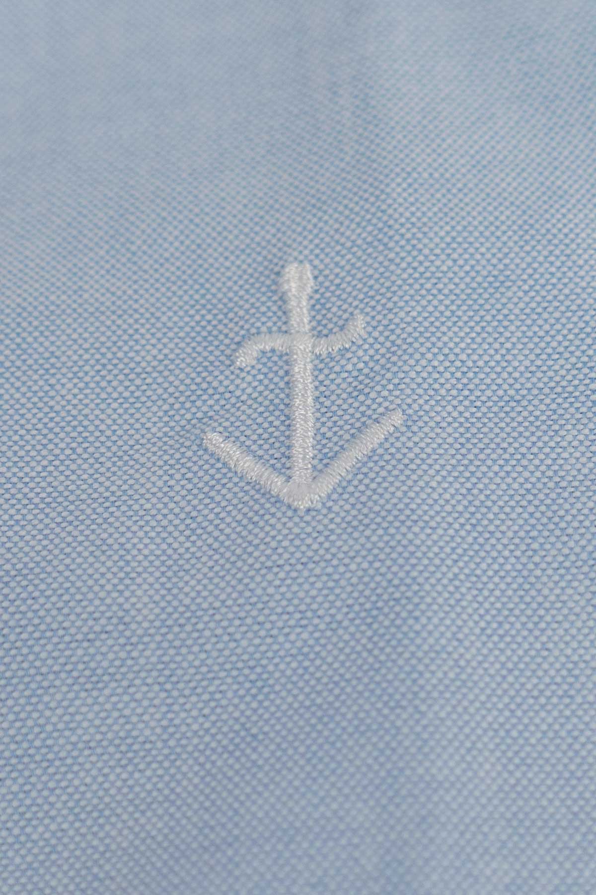 Chemise Teles Embroidered Logo Button Down - La Paz