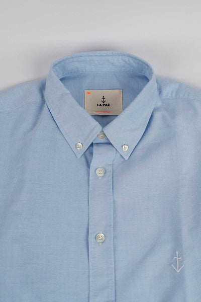 Chemise Teles Embroidered Logo Button Down - La Paz