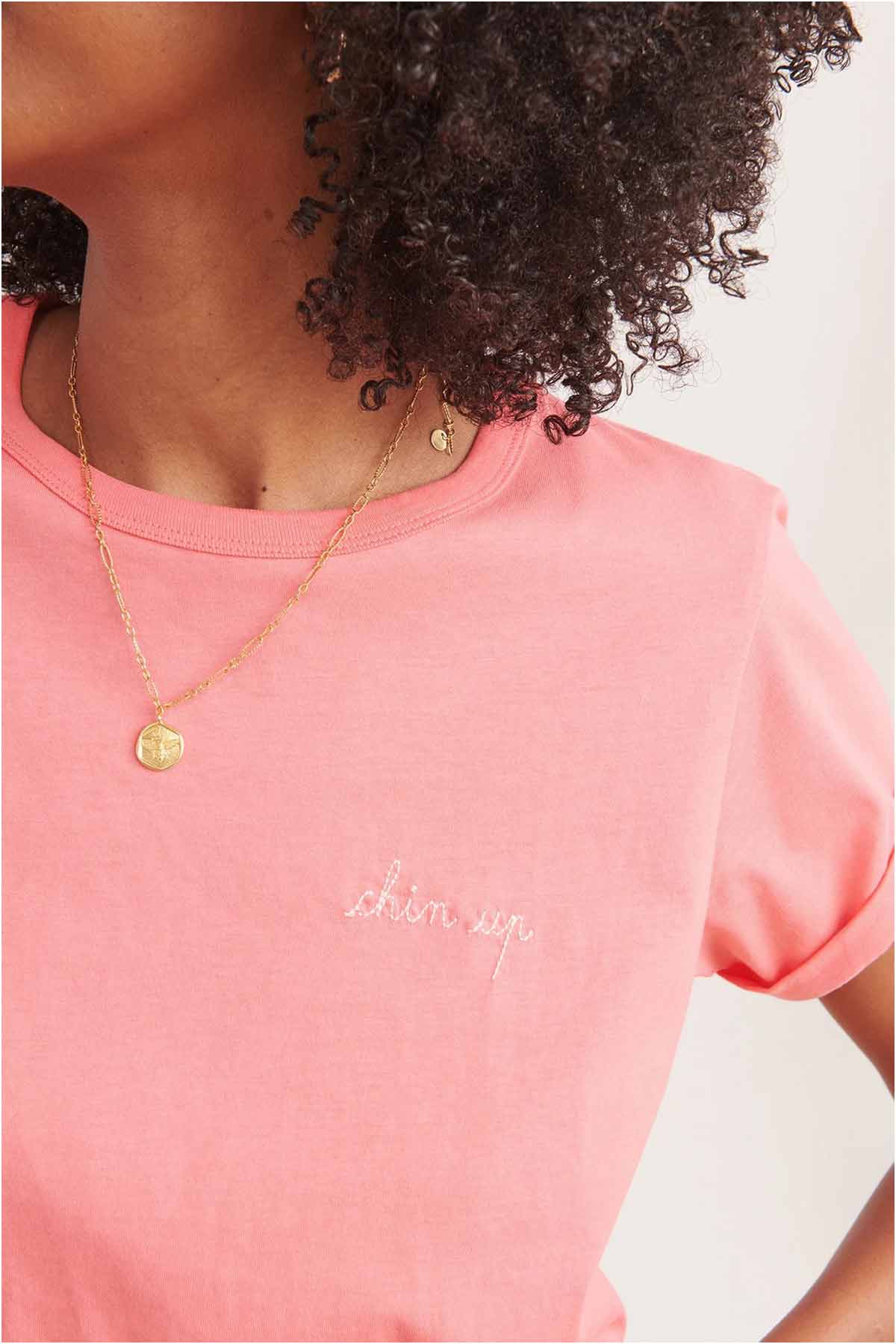 T-Shirt Chinup - Corail - Maison Labiche