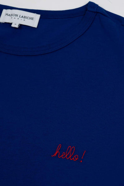 T-shirt Poitou - Royal Blue - Hello - Maison Labiche