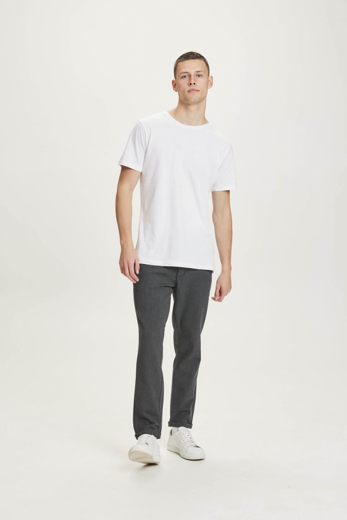 Pantalon Joe Slim Cropped Recycled Chino - Knowledge Cotton Apparel