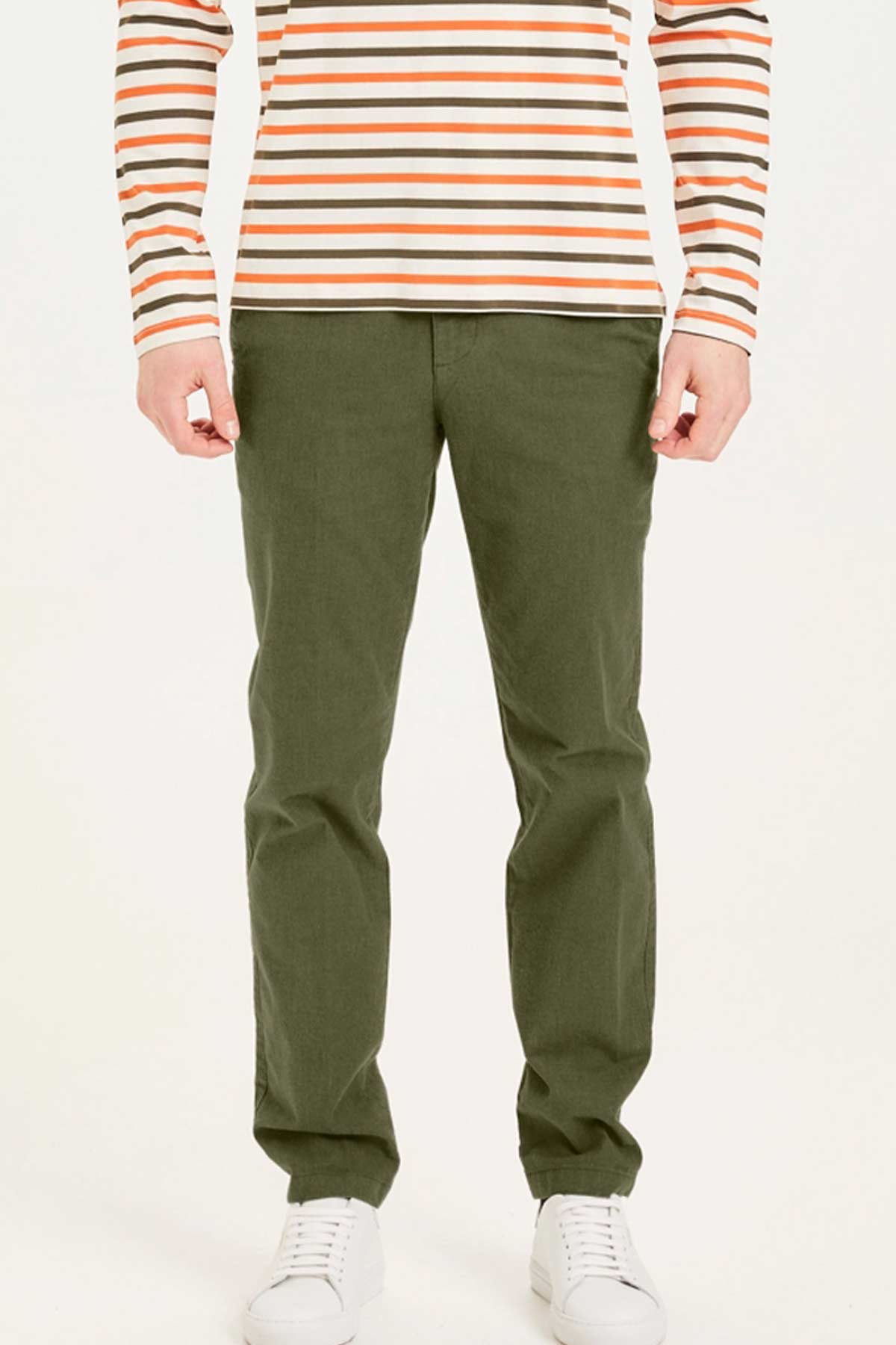 Chino Luca Slim Flannel - Knowledge Cotton Apparel
